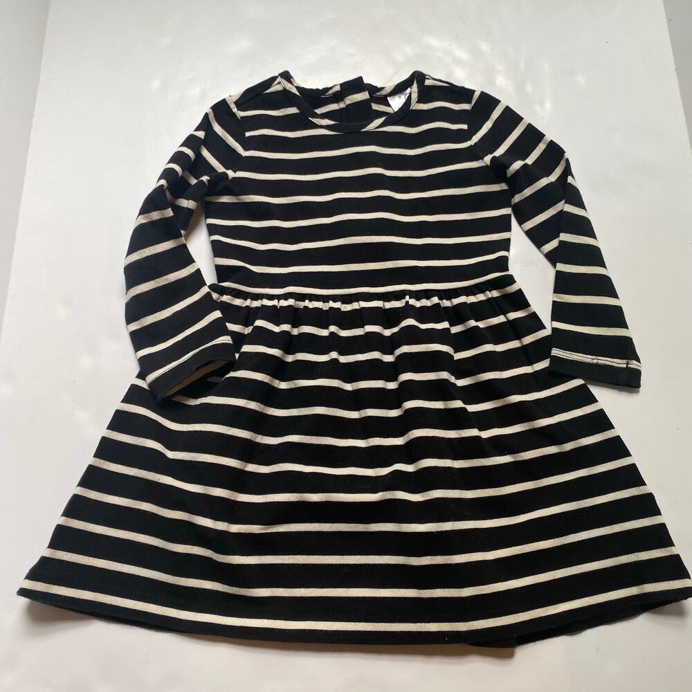 Hanna Andersson Black & White Stripe Dress